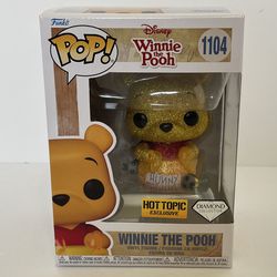 1104 Winnie The Pooh w/Hunny Pot Diamond Funko Pop Hot Topic MIB