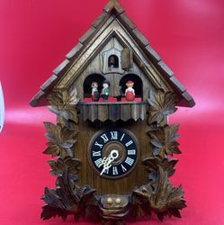 Vtg Edelweiss #2708 Swiss Made by Reuge ROMANCE Cuckoo Clock/Birds As Is Repair