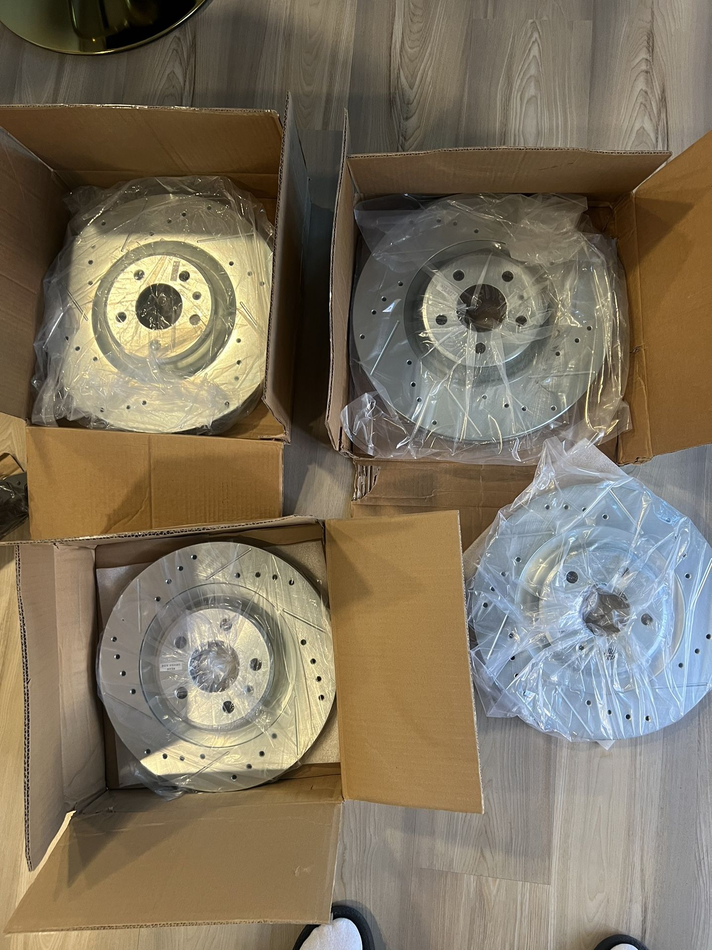 Audi A6/A7 3.0 supercharged ventilated (drilled) brake rotors full kit