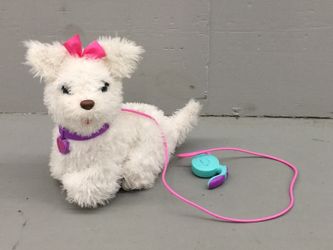 FurReal Friends Get Up GoGo My Walkin' Pup White Dog Pet with Leash