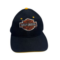 Harley-Davidson Black Baseball Hat – Classic Embroidered Logo