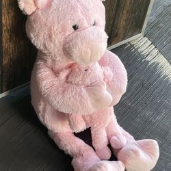Stuffed Animal Pig With Little Pig 