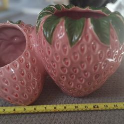 Strawberry Double Flower Pot