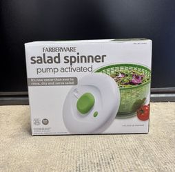 Farberware pump-activated salad spinner