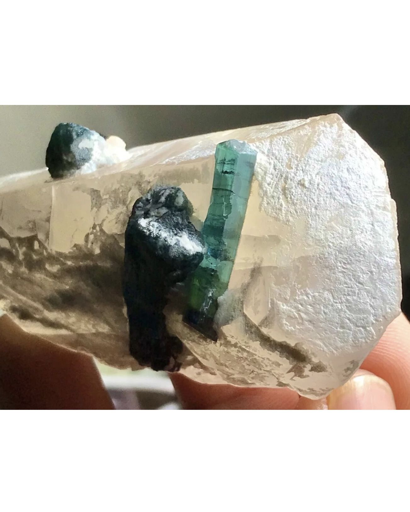 410 Carats Beautiful Indicolite Tourmaline Crystal Specimen from Afghanistan 
