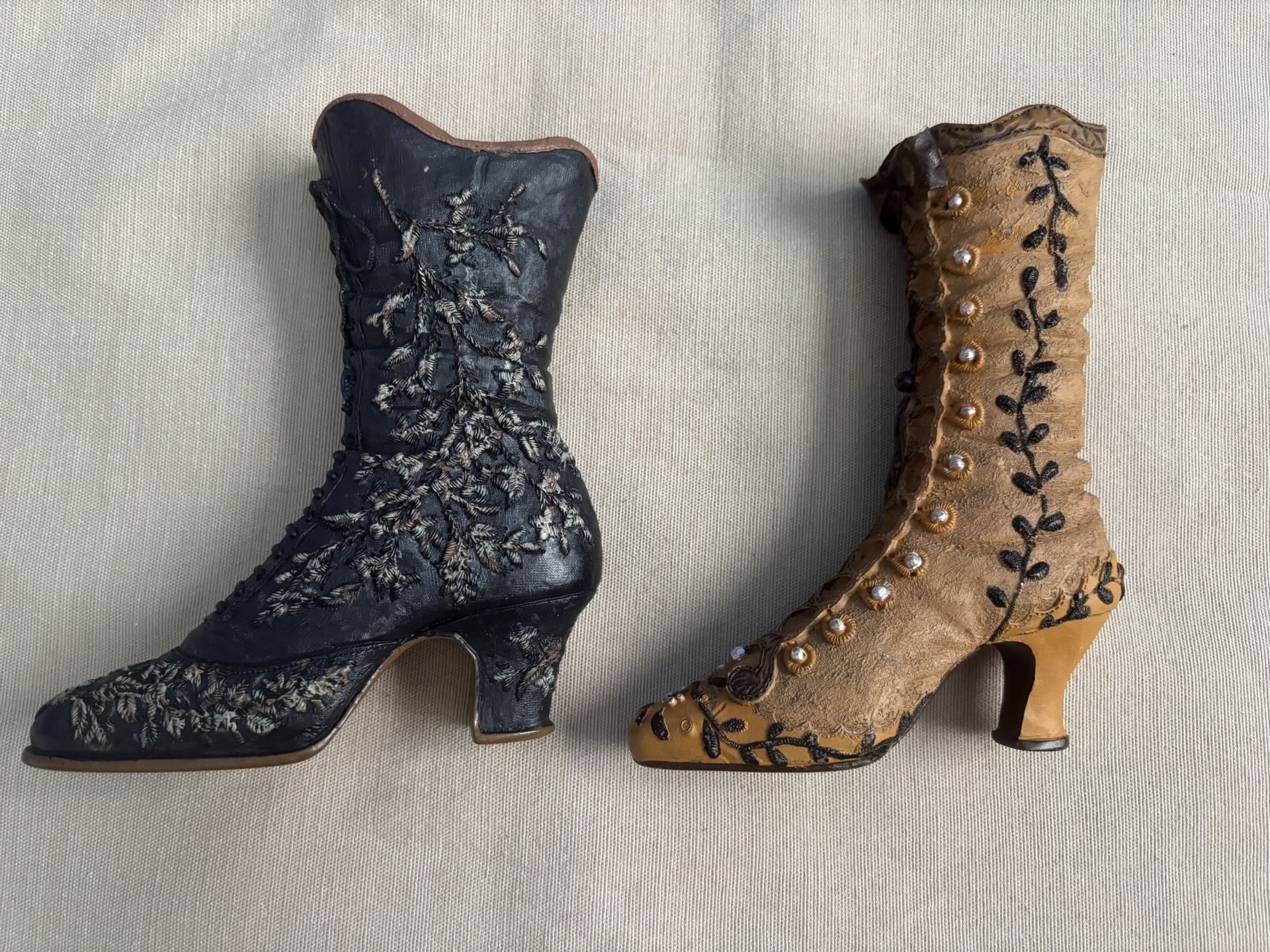 Decorative Hand Carved Wood Boots (2 for $15)