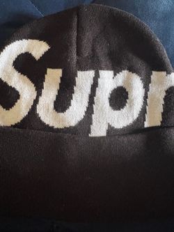 Black surpeme beanie