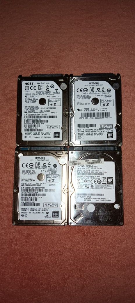 750 GB 2.5 Inch SATA Laptop Hard Drive