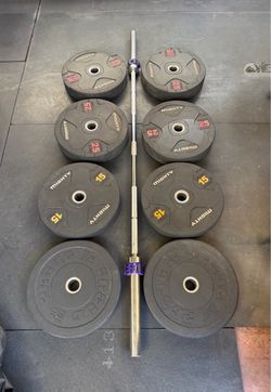 Bumper Plate Set With Bar