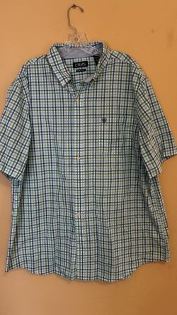 Shirt button down short sleeve xxl