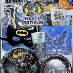 115pcs Batman Party Decorations (New, Unopened)
