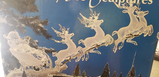 Noel and deers decoration With Lights