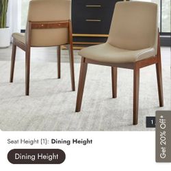 Set Of Two Raven Dining Chairs 