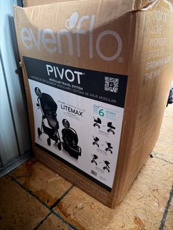 💎 NEW 💎  Evenflo Pivot Modular Travel System with SafeMax Car Seat