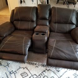 Leather Electric Recliner 