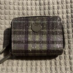 BUXTON  PIK-ME UP WIZARD WALLET SPARKLY PLAID 