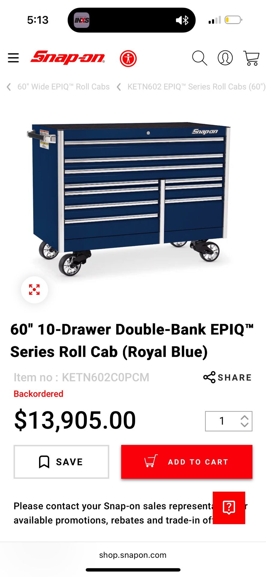 Snap On tool Box