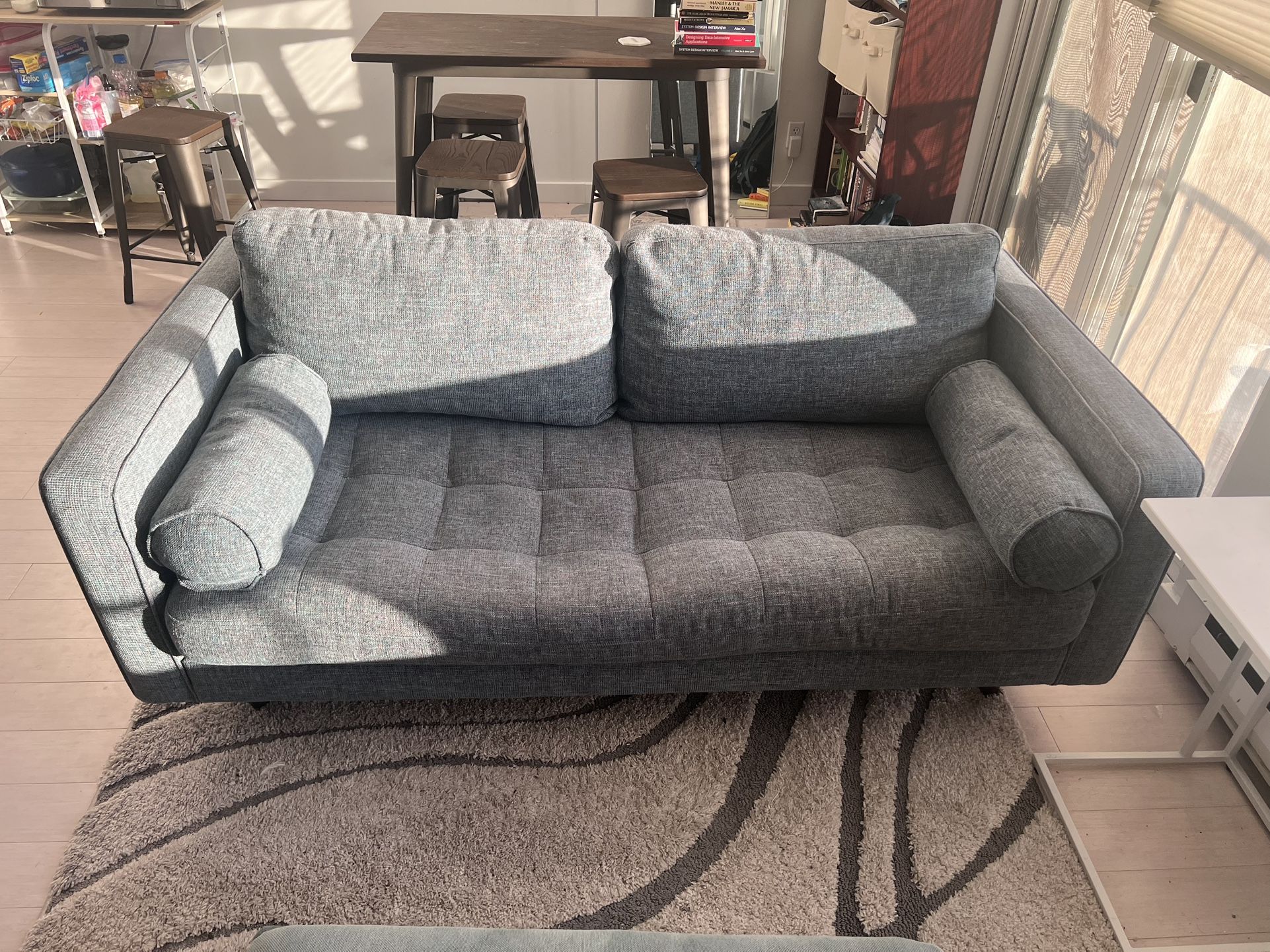 Article Sven 72" Tufted Loveseat - Blue