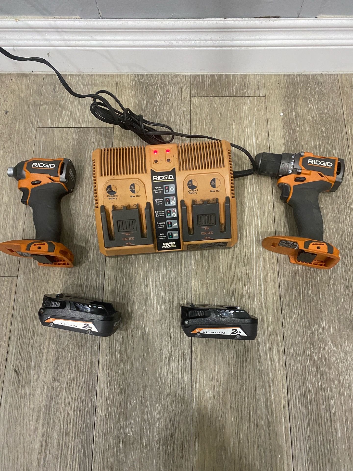 Ridgid power drill set