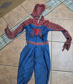 Kids Spider-Man Costume Bodysuit - Child XL - With Mask