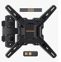 Perlegear PGMF3 Full Motion TV Wall Mount – Fits 26″-60″ TVs, Supports up to 82 lbs