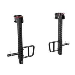 3"x3" Power Cage, 2000lbs Power Cage, Multi-Function Power Rack, Commercial Squat Rack for Home Gym with 3x3 Attachment Set, Jammer Arm, Lever Arm, La