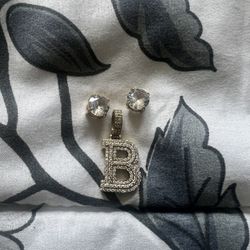 moissinte pendant & earings 