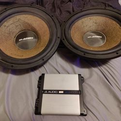 JL Amp And 15" Subs