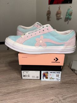 Size 10 - Converse One Star Ox Tyler The Creator Golf Le Fleur Light Blue Pink