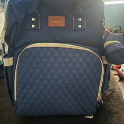 Diaper Bag Backpack with Changing Pad, Pacifier Case, Baby Bag 