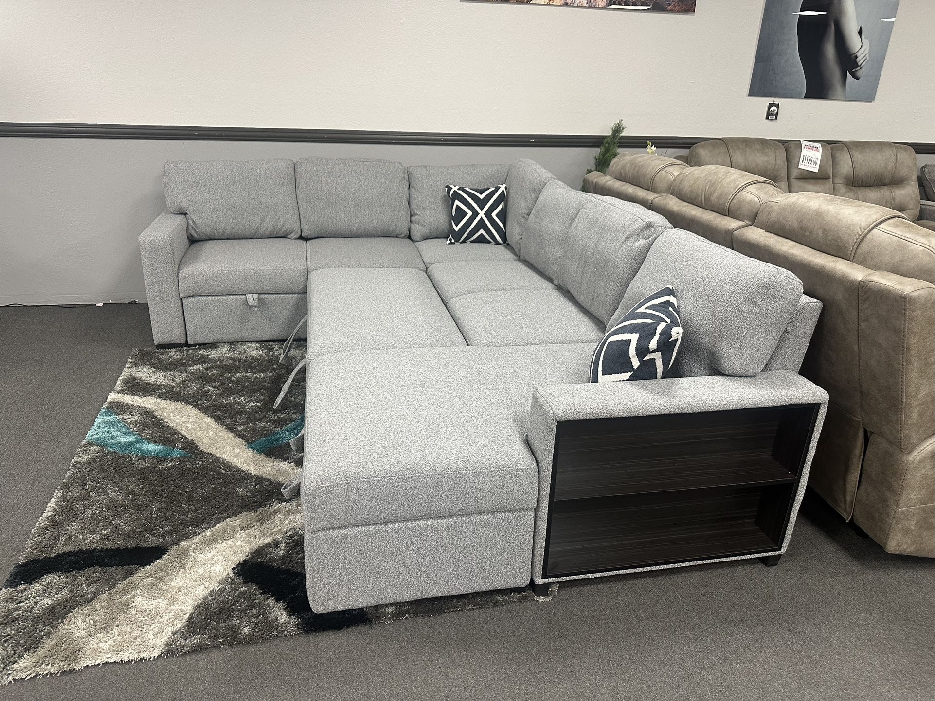 Gray Sofa Sectional Sleeper