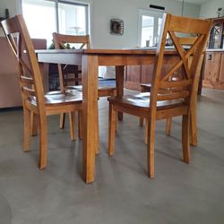 Square Dining Table with Chairs 