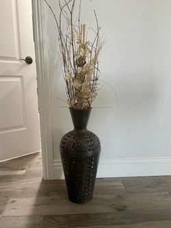 Decorative Vase With Wood Branches