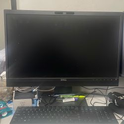 DELL DESKTOP PC TWO MONITORS & MIC 