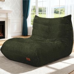 Bean Bag Chair,Giant Beanbag Chairs for Adults,Comfy Large Fireside Chair Lazy Sofa,Corduroy Bean Bag Lounger with Memory Foam Filled,Floor Sofa Couch