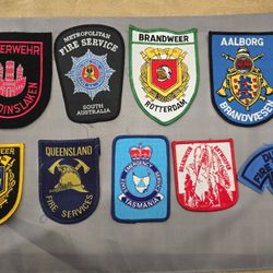 Fire Department Patches - Foreign Departments - 9 total