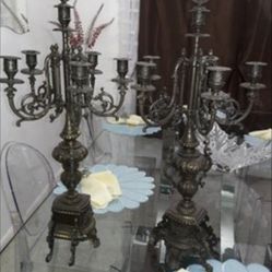 Candelabros Antique Bronce