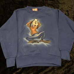 Boys Medium Vintage 90s Disney Goofy Crewneck Sweater