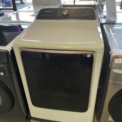 Samsung 7.5 Cu Electric Dryer In Ivory 