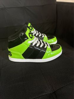 Osiris Convoy Mid Slime Green Black White Skate Shoes 1271 HJ.BTS.26 Men’s 10.5