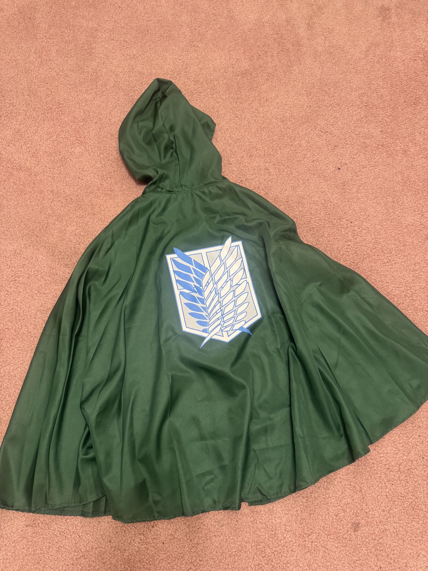New Green Hood Cloak Cape Cosplay Halloween Costume 