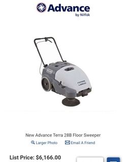 Advance Dry Sweeper Scrubber