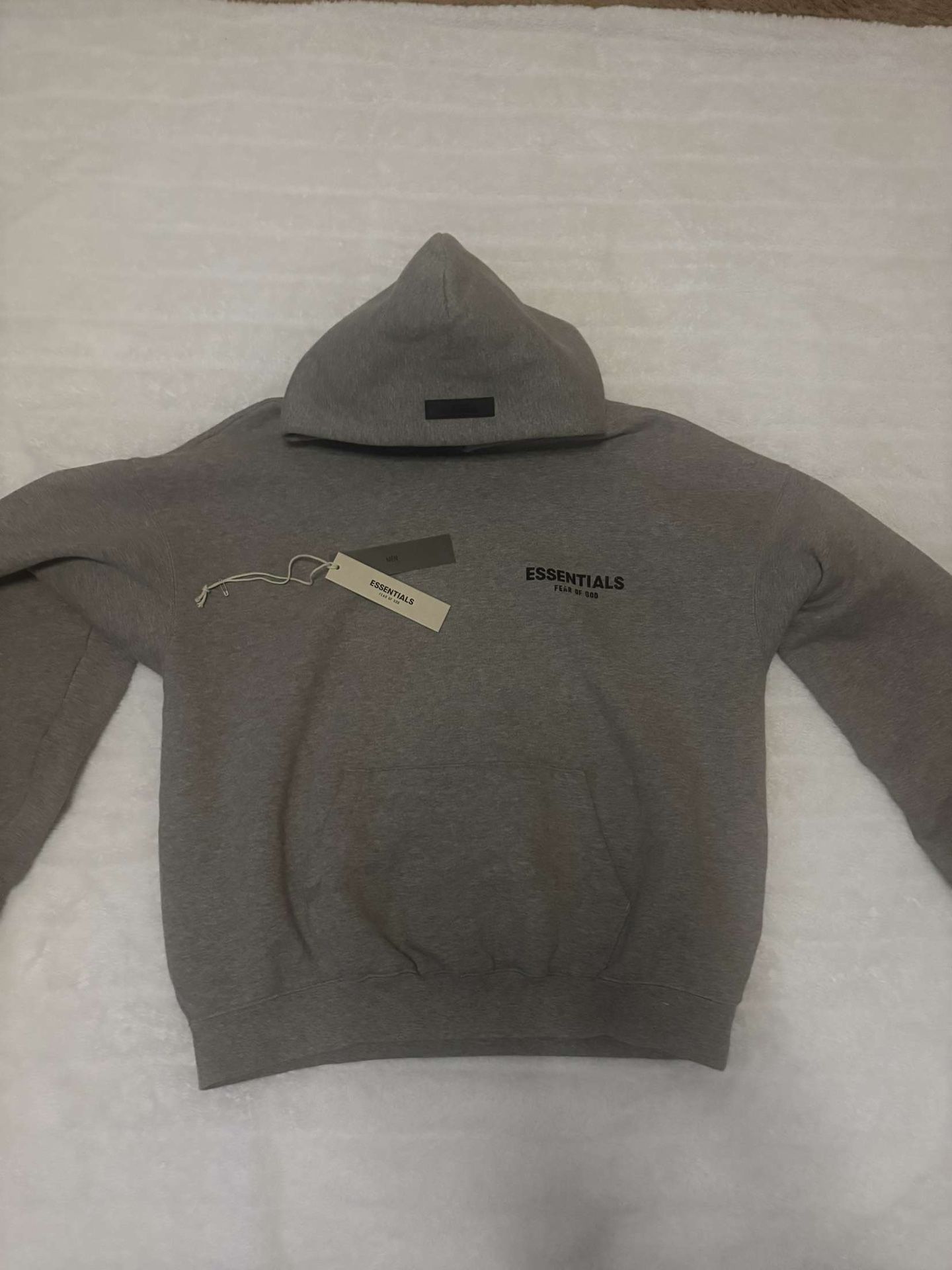 Essentials Hoodie Oatmeal Dark