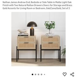 Nathan James Modern Nightstand