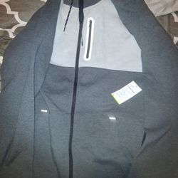 Old Navy Dynamic Fleece Hoodie Dark Gray (New)
