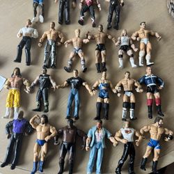 Lot Of 22 WWE WWF Wrestling Figures