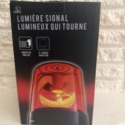 Red Lighted Novelty Light Beacon Rotating Spinning Party Lamp