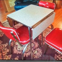 Formica Table & Retro Chairs