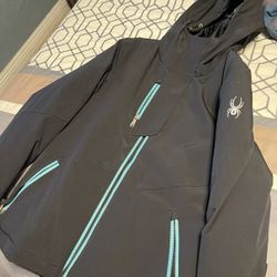 Spyder Ski Jacket black And Turquoise 