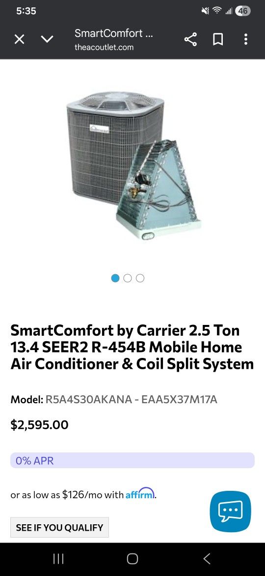 2 1/2 Ton Condenser And  Acoil